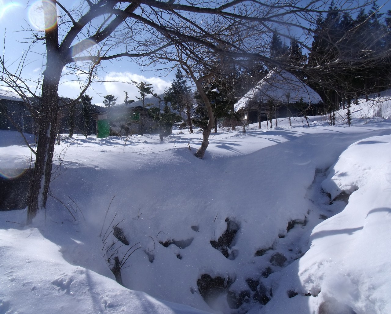 日形井の冬景色（岩手県野田村）